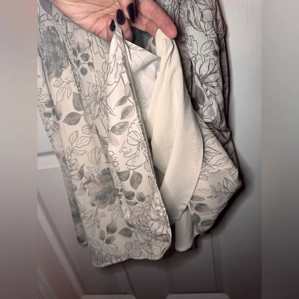 NWOT ⛅️ Abercrombie & Fitch Floral Ruffle Tie Mini Dress - Picture 6 of 9